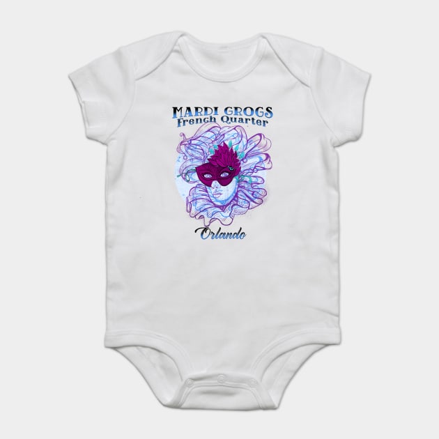 French Quarter Mardi Grogs Pool Bar Port Orleans Resort Baby Bodysuit by Joaddo